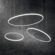 Lustra moderna alba LED 28W/3000lm/3000K, HULAHOOP SP D061 258775 Ideal Lux