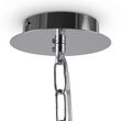 Lustra cristal transparent moderna Gelid cromata Ø50cm, Maytoni