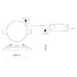 Downlights rotund LED, lumina neutra 4000K, 13.5W, 1250 lm, IP65, Emos ZV1142