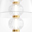 Veioza LED moderna Amulet aurie abajur transparent Ø25cm 10W, Maytoni