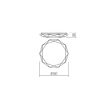 Aplica/plafoniera moderna LED efect cer instelat, Emerald 05-854 Smarter