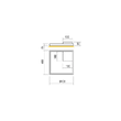 Aplica/plafoniera moderna Febe aurie LED 30W/4200lm/4000K, 01-2854 Redo