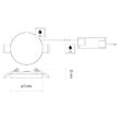 Downlights rotund LED, lumina neutra 4000K, 6W, 500 lm, IP65, Emos ZV1112