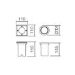 Spot incastrat pardoseala/perete IP67 aluminiu turnat, Lokki 9386 Smarter