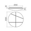 Plafoniera LED moderna alb mat 24W 3000K/4000K/65000K, Nella 05-1011 Smarter