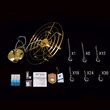 Lustra cristal moderna Celeste 9xG9/40W, HL 6-1806/9 GOLD, Orion