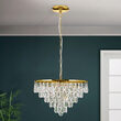 Lustra cristal moderna Celeste 9xG9/40W, HL 6-1806/9 GOLD, Orion