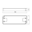 Alimentator tensiune continua 24V ultra slim DRIVER FLAT TC 24V 30W IP20 Arelux ATUS24.30