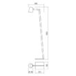 Lampadar modern alb abajur metalic 1xE27/42W, Mingo 01-1556 Redo