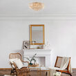 Plafoniera cristal transparent clasica Karolina aurie Ø51cm, Maytoni
