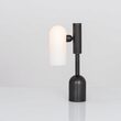 Veioza/lampa de birou moderna din alama masiva cu abajur din sticla opal, Odyssey, B148 SchwungHome