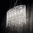 Lustra moderna cromata siraguri cristale 5xE14/40W, RAIN SP5 008363 Ideal Lux