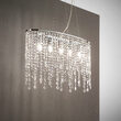 Lustra moderna cromata siraguri cristale 5xE14/40W, RAIN SP5 008363 Ideal Lux