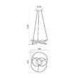 Lustra moderna aluminiu alb mat, LED Sintra 01-2190 Smarter