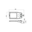 Corp de iluminat LED stradal formă plată TMX03NW S T2-S Arelux