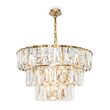 Lustra cristal transparent moderna Puntes aurie Ø77cm, Maytoni