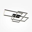 Plafoniera LED moderna Rida neagra abajur alb L78cm 78W, Maytoni