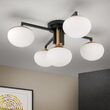 Plafoniera Josephine moderna 5xE27/40W, DLU 1841/4+1 MS/SCHWARZ Orion
