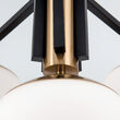 Candelabru Josephine modern 6xE27/40W, LU 1841/5+1 MS/SCHWARZ Orion