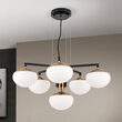 Candelabru Josephine modern 6xE27/40W, LU 1841/5+1 MS/SCHWARZ Orion