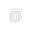 Plafoniera LED moderna alb mat dimmabila 38W/2748lm/2700-6500K, Intersia 01-2758 Smarter