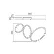 Plafoniera LED moderna auriu mat 40W/2215lm 3000K/4000K, Ritmo 01-3769 Smarter