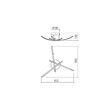 Plafoniera moderna LED aurie, Spatha 01-2185 Smarter