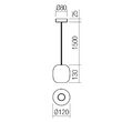 Lustra moderna verde mat 1xGU10/10W, Boom 01-3478 Smarter