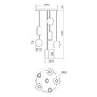 Lustra moderna multicolora 6xGU10/10W, Boom 01-3482 Smarter