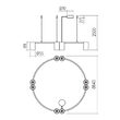 Lustra moderna negru mat, 8xGU10/10W, Modi 01-3522 Smarter