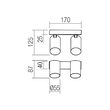 Aplica/Spot modern alb mat 2xGU10/10W, Modi 01-3502 Smarter