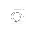 Plafoniera moderna LED alb mat 36W/3645lm/3000K, Arp 01-2659 Smarter