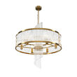 Lustra moderna Frame aurie abajur transparent Ø58cm, Maytoni