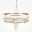Lustra moderna Frame aurie abajur transparent Ø58cm, Maytoni