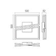Plafoniera LED moderna auriu mat 30W 3000K/4000K/6000K, Slash 01-3538 Smarter