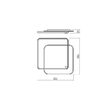 Plafoniera moderna LED negru mat 45W/4517lm/3000K, Arp 01-2662 Smarter