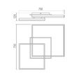 Plafoniera LED moderna auriu mat 80W 3000/4000/6000K, Sami 01-4001 Smarter