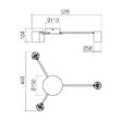 Plafoniera moderna negru mat 3xGU10/10W, Noa 01-4050 Smarter