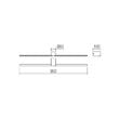 Aplica baie IP65 LED negru mat 18W/982lm/3000K, Row 01-4035 Smarter
