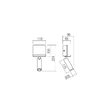 Aplica/Spot LED modern alb mat orientabil USB 3.5W/221lm/3000K, Panel 01-3083 Smarter