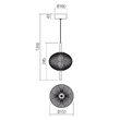 Lustra LED moderna negru mat 6W/667lm/3000K, Ventura 01-4023 Smarter
