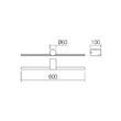 Aplica baie IP65 LED alb mat 12W/728lm/3000K, Row 01-4029 Smarter
