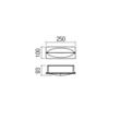 Aplica exterior alba incastrabila IP54 LED 10W/1028lm/3000K, Tampa 90009 Redo