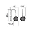 Aplica LED moderna auriu mat 4W/450lm/3000K, Gianet 01-4037 Smarter