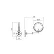 Aplica LED baie alb mat dimmer touch oglinda 7W/205lm 3000K/4000K/6000K, Selfie 01-3087 Smarter