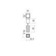 Spot exterior alb incastrabil patrat IP65 LED 2.3W/240lm/3000K, Xpi 90040 Redo