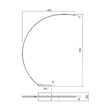 Lampadar LED modern baza marmura negru mat 16W/1600lm/3000K, Carver 01-3216 Smarter