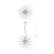 Lustra Genesi moderna cromata, brate din sticla, sfere decorative din acryl, 9xG9/28W, IGN P9 10 50, Incanti