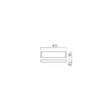 Aplica LED moderna neagra 14W/1350lm/3000K L40, Pepas 01-3203 Smarter