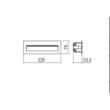 Aplica exterior gri incastrabila IP54 LED 6W/624lm/3000K, Igor 9092 Redo